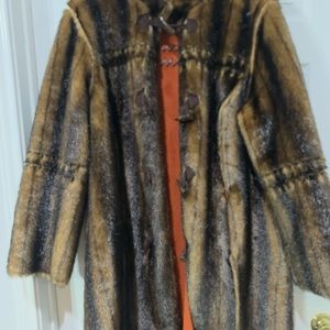 Terry Lewis Classic Luxuries 1X Reversible Faux Fur and Suede Coat
